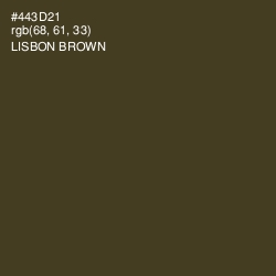 #443D21 - Lisbon Brown Color Image